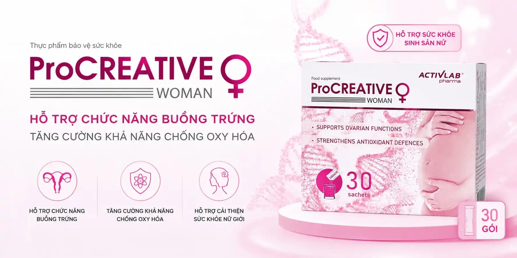 Procreative woman banner