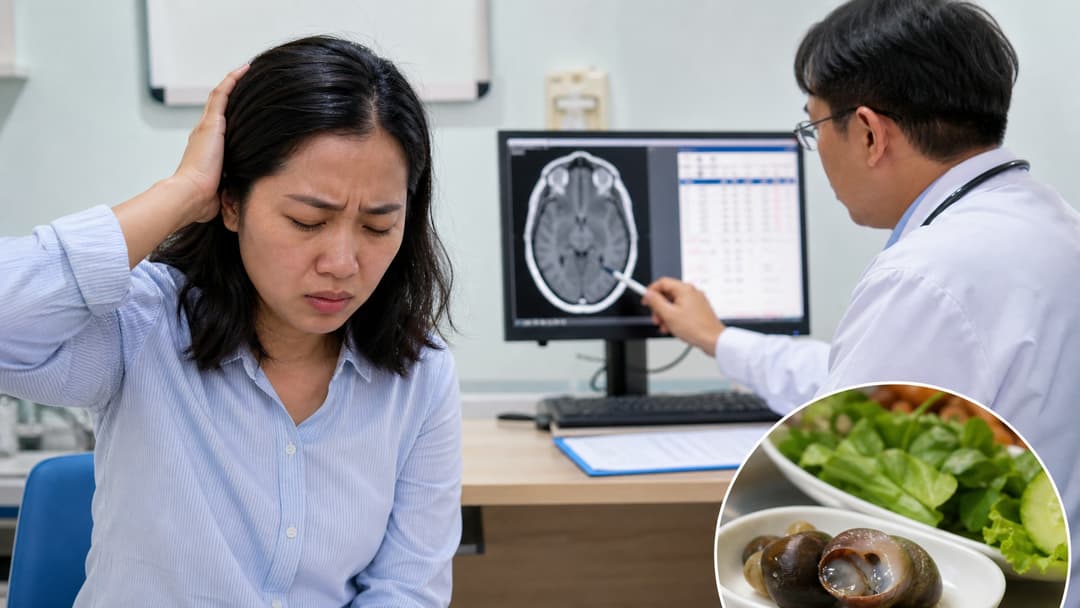 Nhiễm giun phổi chuột: Dấu hiệu viêm màng não tăng bạch cầu ái toan