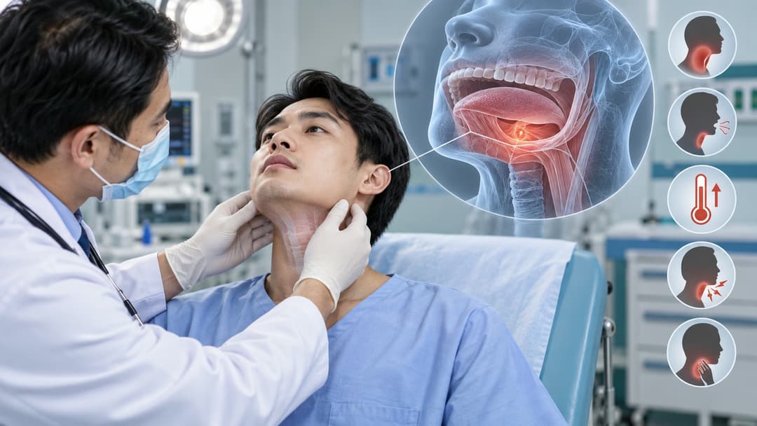 Áp xe vùng sàn miệng và các dấu hiệu cảnh báo cần đi khám khẩn cấp