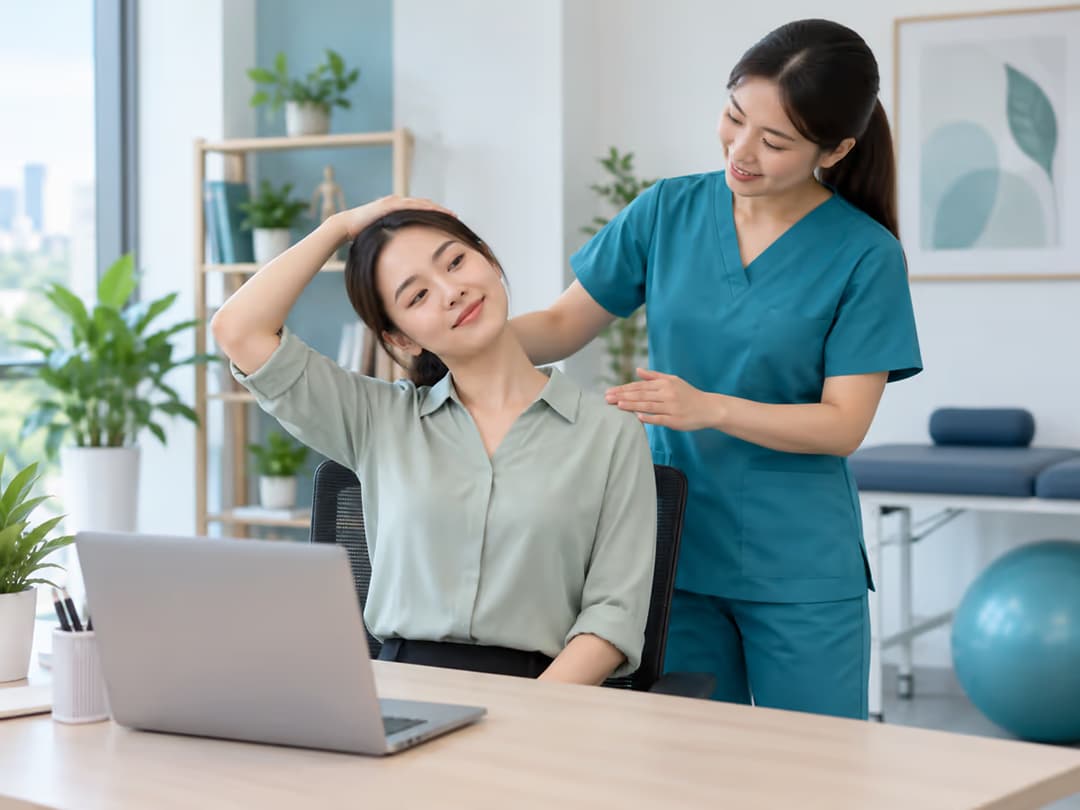 Bài tập thoái hóa đốt sống cổ cho dân văn phòng giúp giảm đau