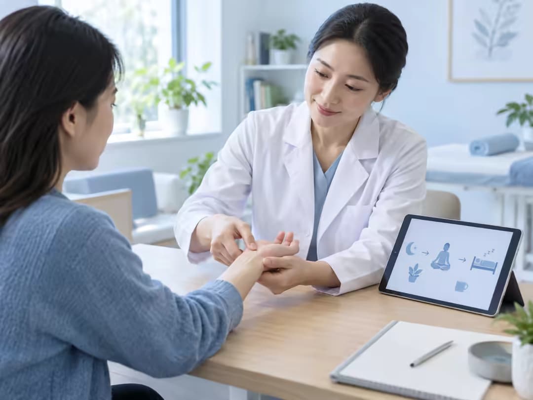 Bấm huyệt để ngủ nhanh và các vị trí huyệt đạo hỗ trợ cải thiện giấc ngủ