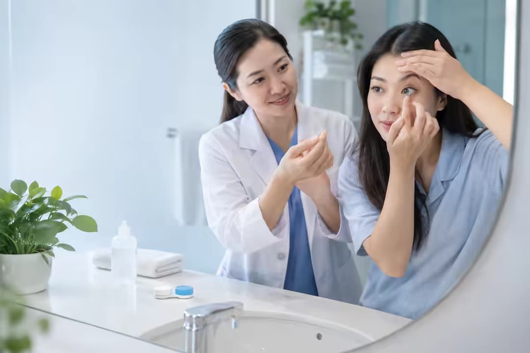 Cách tháo kính áp tròng ra khỏi mắt đúng cách