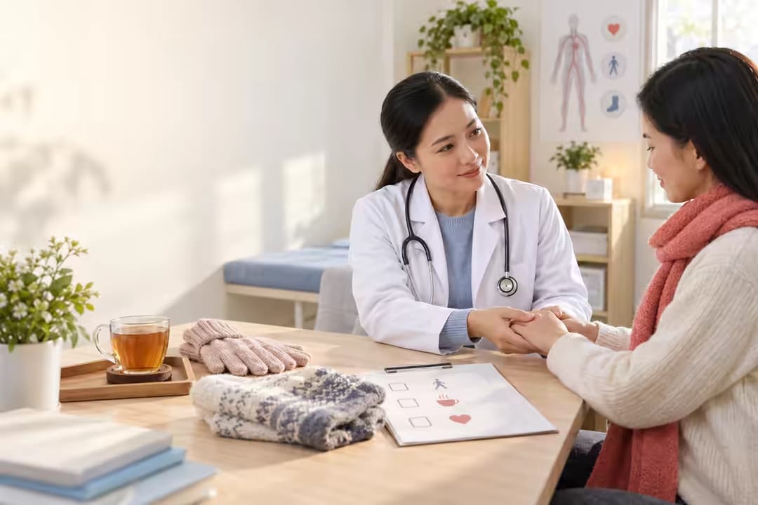 Chân tay lạnh vào mùa đông: Nguyên nhân và cách khắc phục