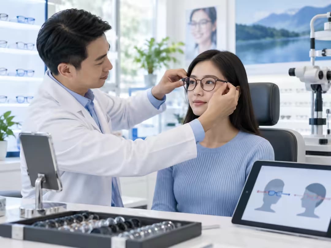 Đeo kính lệch tâm có biểu hiện gì và những lưu ý khi sử dụng