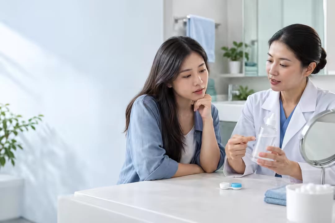 Không có nước ngâm lens phải ngâm bằng gì và cách xử lý tạm thời