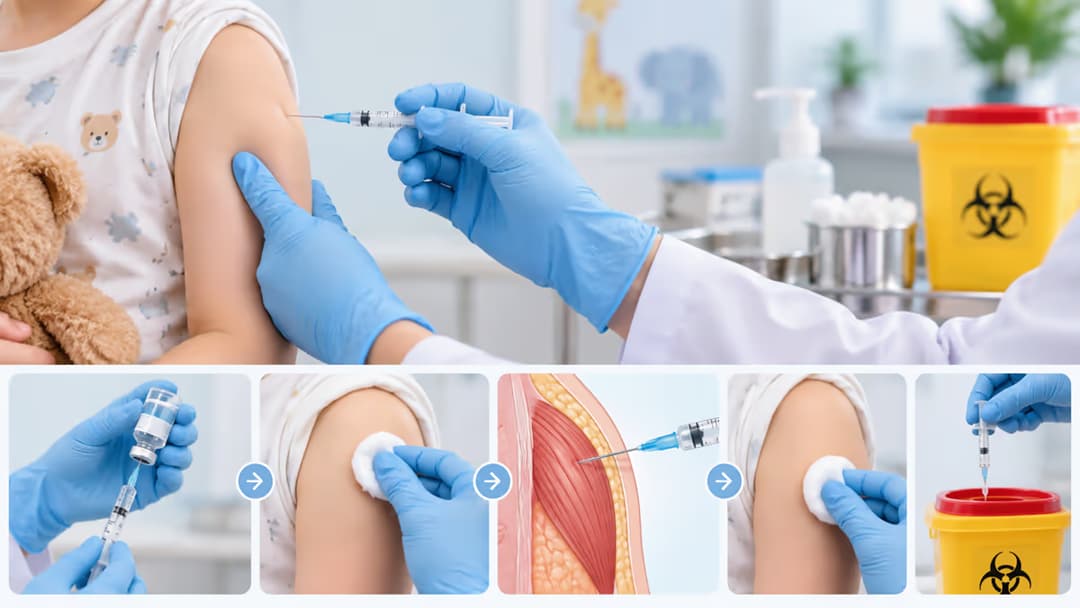 Kỹ thuật tiêm vắc xin cho trẻ em và quy trình thực hiện