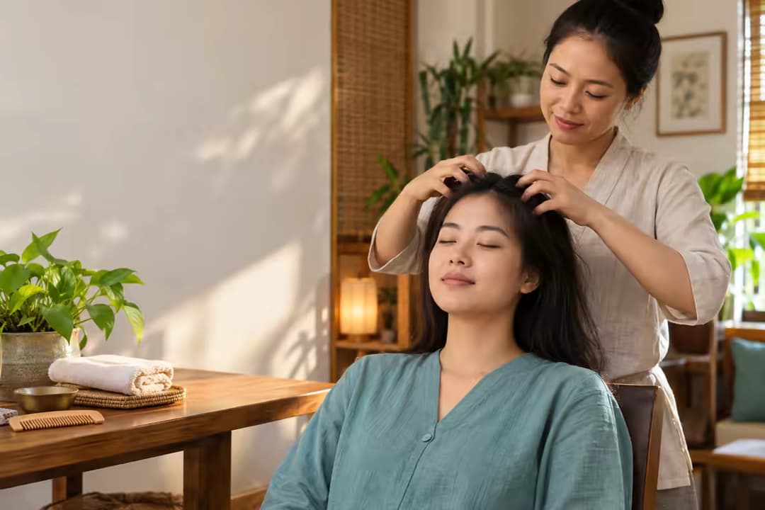 Hướng dẫn massage đầu đúng cách giúp thư giãn và giảm căng thẳng