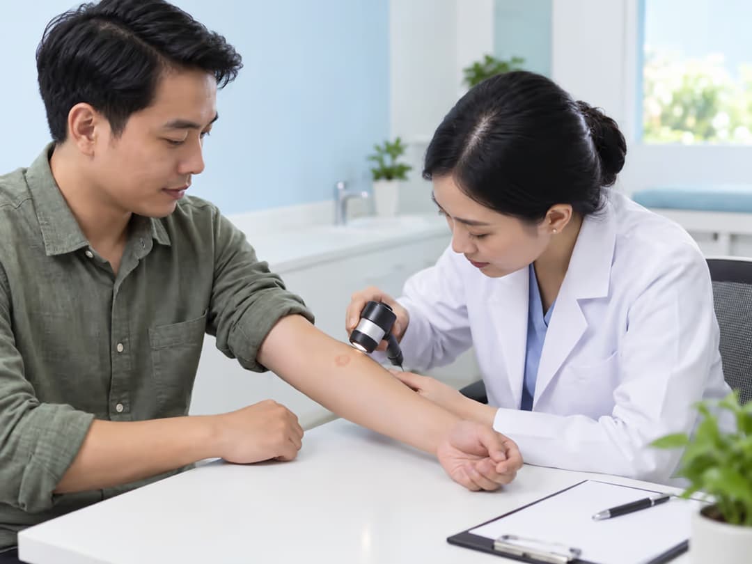Cách nhận biết lác đồng tiền qua biểu hiện đặc trưng trên da