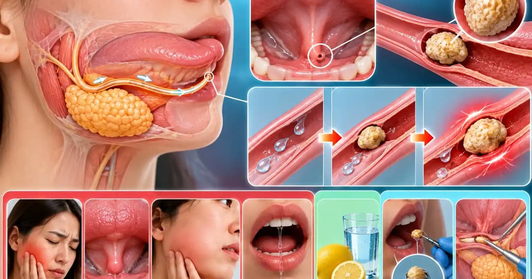 Ống Wharton là gì và bệnh sỏi gây tắc nghẽn ống dẫn nước bọt