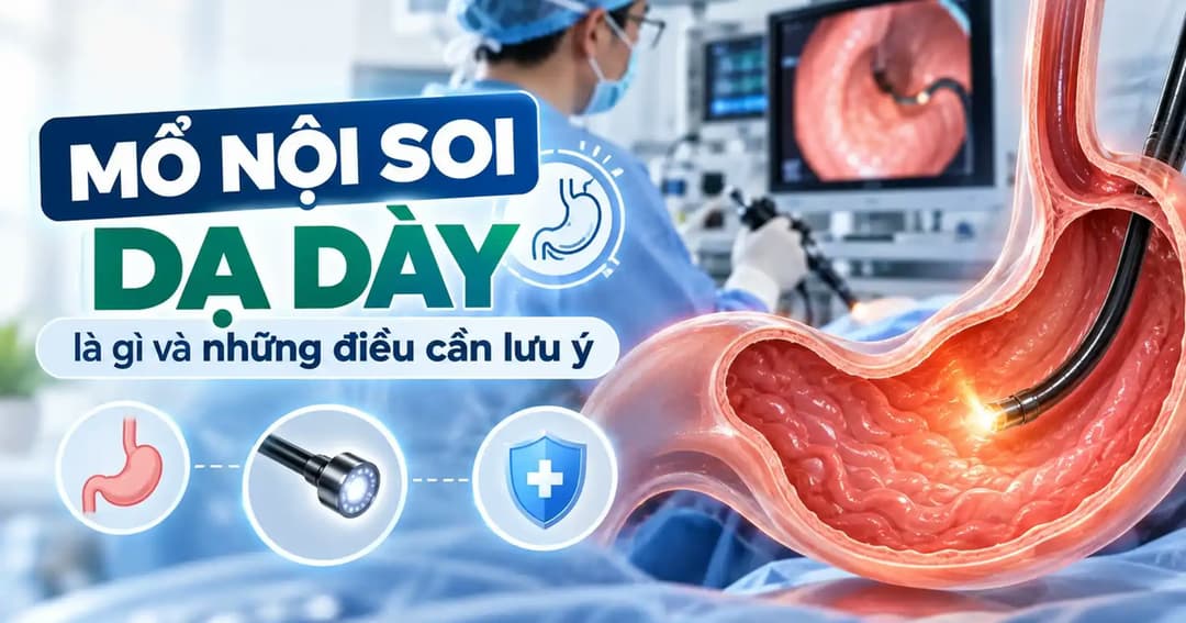 Mổ nội soi dạ dày là gì và những điều cần lưu ý