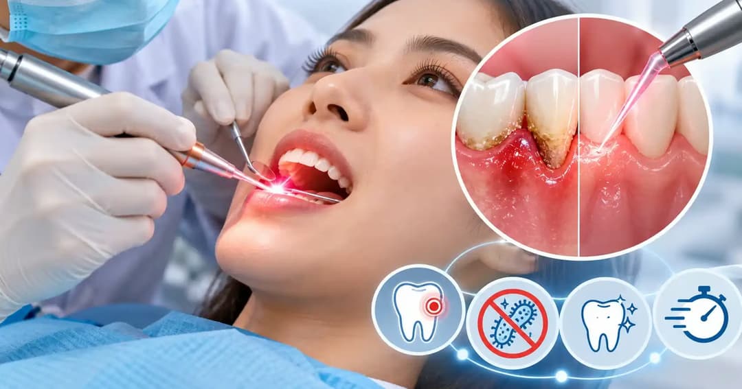 Điều trị viêm nha chu bằng laser: Ưu điểm và những điều cần lưu ý
