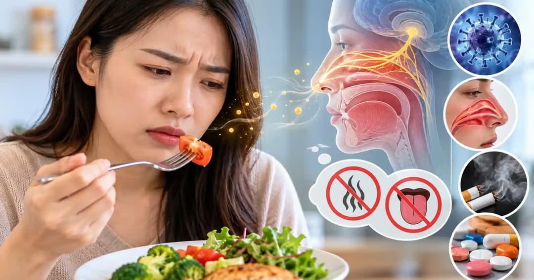 Rối loạn mùi vị: Nguyên nhân thường gặp và cách cải thiện