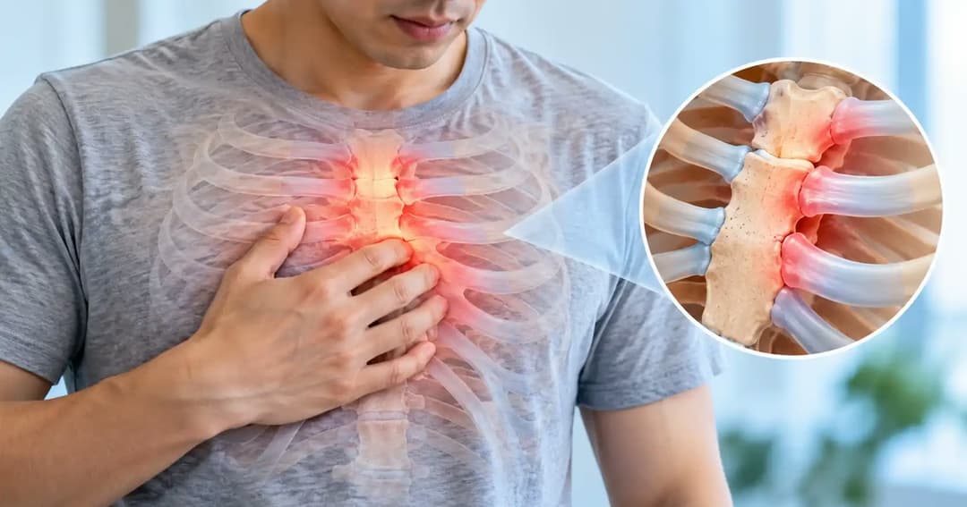 Ấn vào xương ức thấy đau là bị gì và có nguy hiểm không