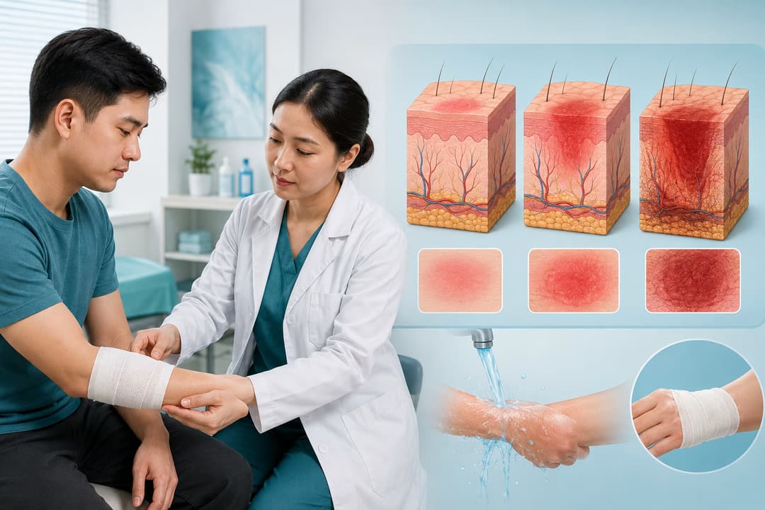 Bỏng da: Phân loại cấp độ tổn thương, nguyên nhân và các biến chứng thường gặp