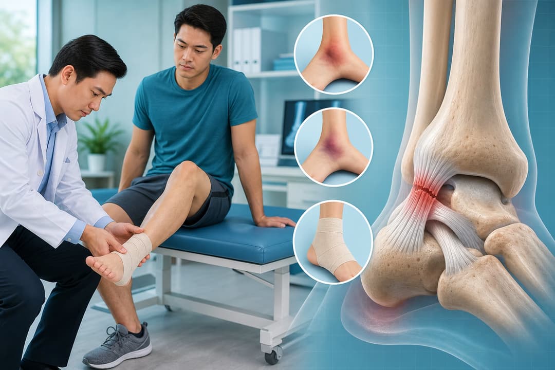 Bong gân: Nguyên nhân, dấu hiệu, phân loại và quy trình chẩn đoán