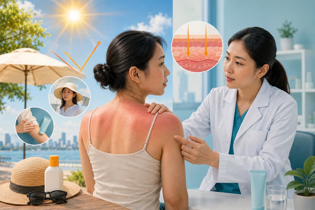 Bỏng nắng: Khái niệm, nguyên nhân, triệu chứng và phương pháp chẩn đoán