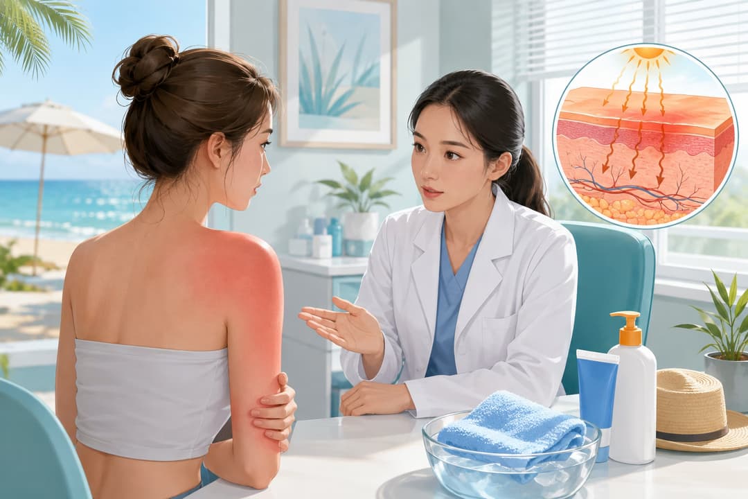 Bệnh cháy nắng: Nguyên nhân, dấu hiệu, mức độ tổn thương và phương pháp chẩn đoán