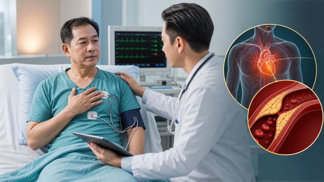 Cơn đau thắt ngực: Nguyên nhân, dấu hiệu, biến chứng và phương pháp chẩn đoán