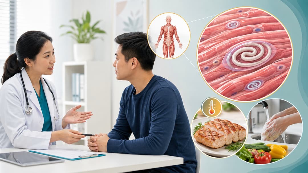 Nhiễm giun xoắn Trichinella spiralis: Nguyên nhân, dấu hiệu, biến chứng và cách phòng ngừa