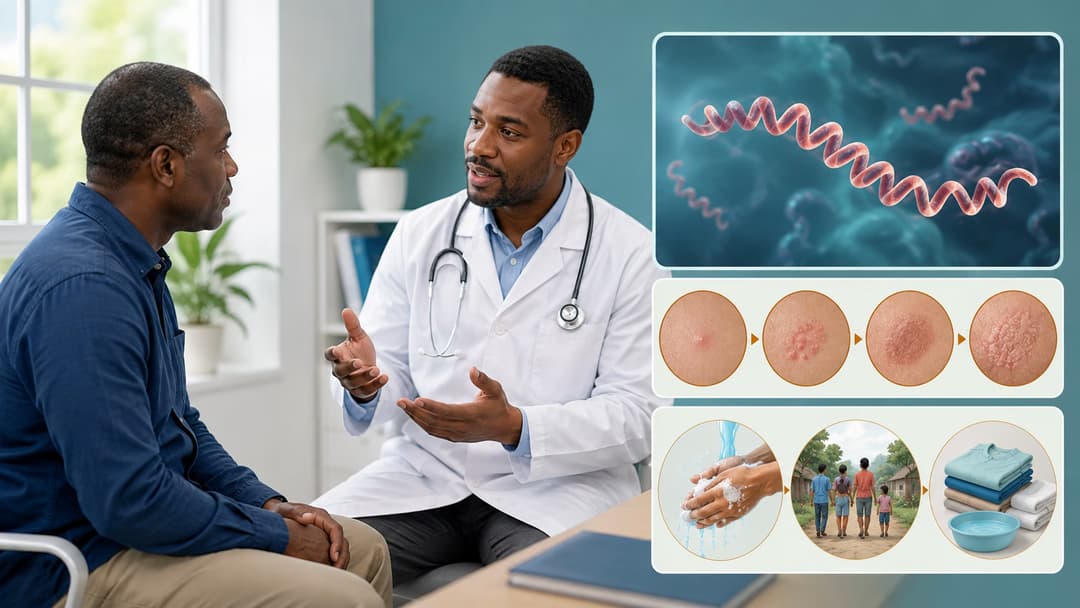 Bệnh ghẻ cóc do Treponema pertenue: Nguyên nhân, giai đoạn phát triển và cách phòng ngừa