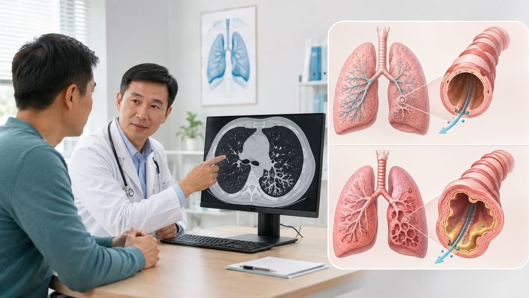 Giãn phế quản: Nguyên nhân, triệu chứng và cách điều trị