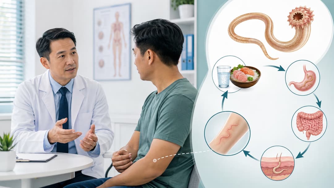 Bệnh giun đầu gai Gnathostoma: Dấu hiệu, đường lây truyền và cách xử trí