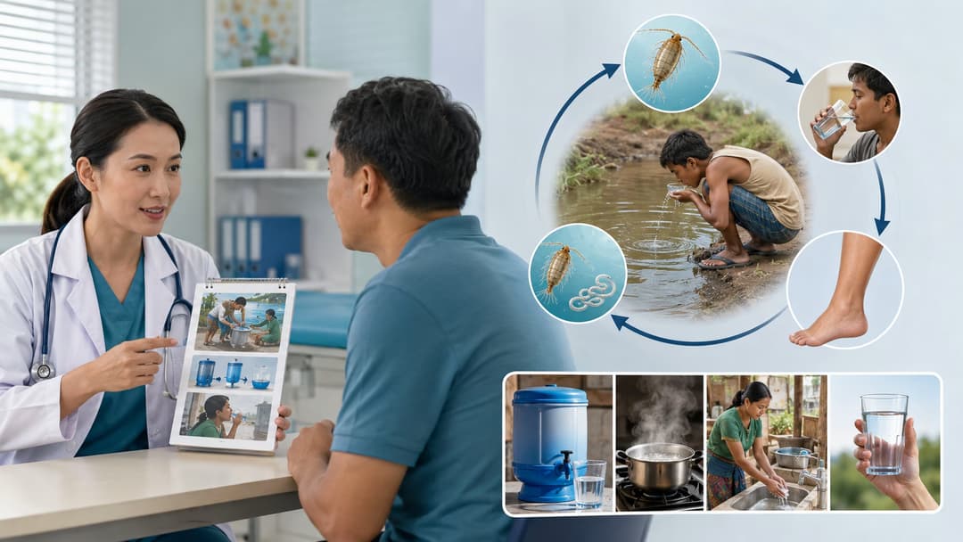 Bệnh giun rồng: Dấu hiệu, biến chứng nguy hiểm và cách phòng ngừa