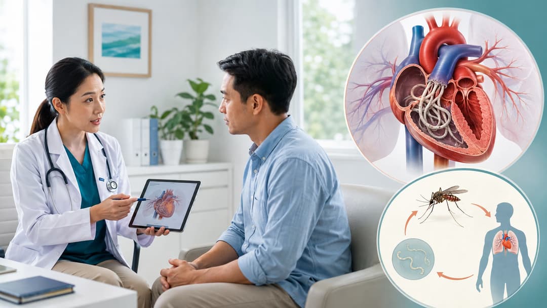 Bệnh giun tim: Nguyên nhân lây truyền, triệu chứng và cách điều trị