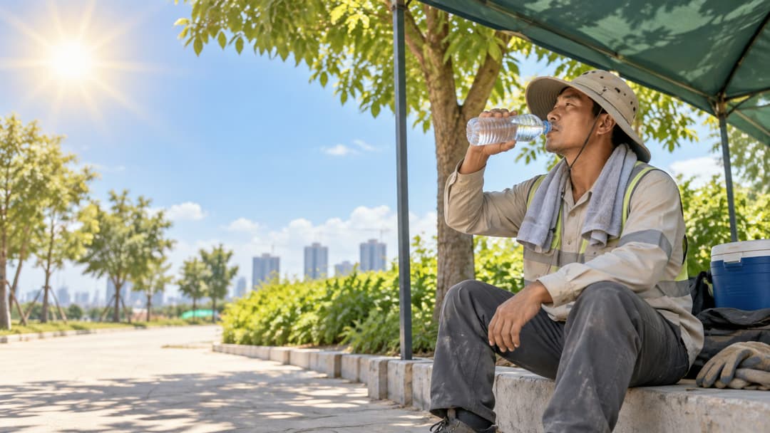 Sai lầm khi làm việc ngoài trời nắng nóng gây hại sức khỏe