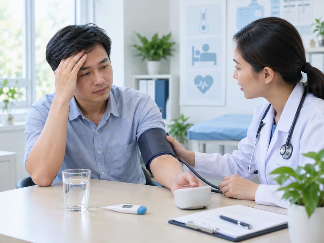 Bị sốt có làm tăng huyết áp không và những lưu ý cần biết