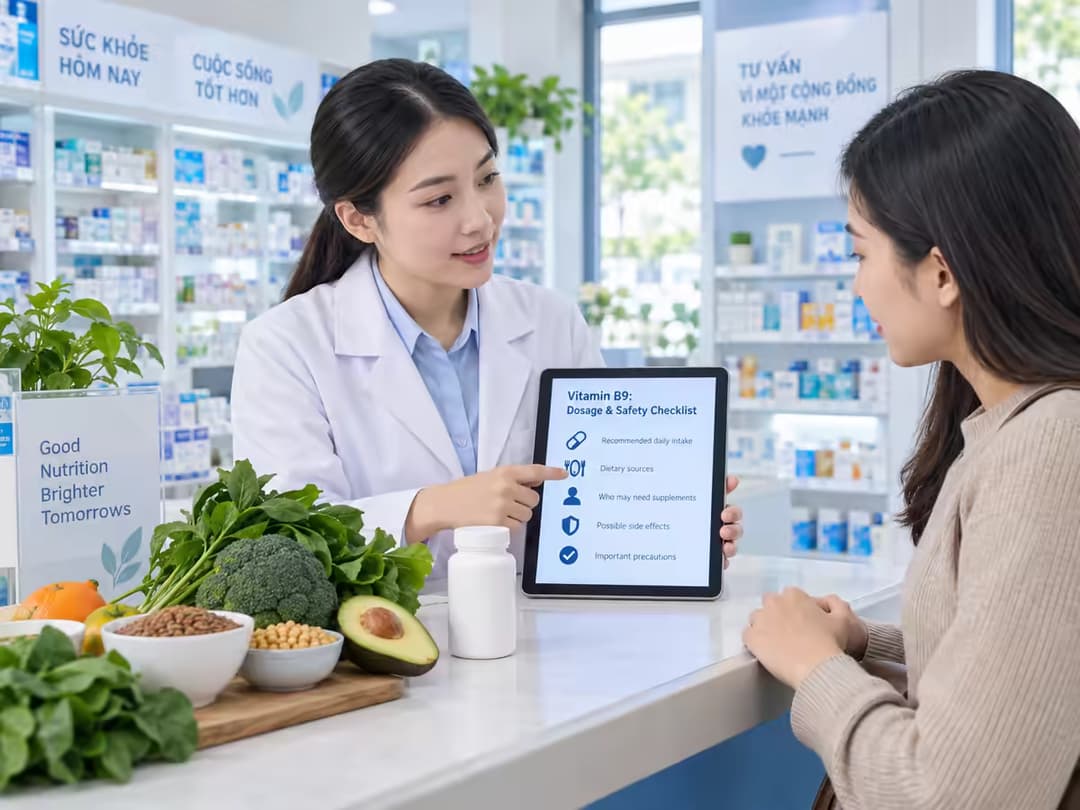 Có nên uống vitamin B9 mỗi ngày và khi nào cần bổ sung