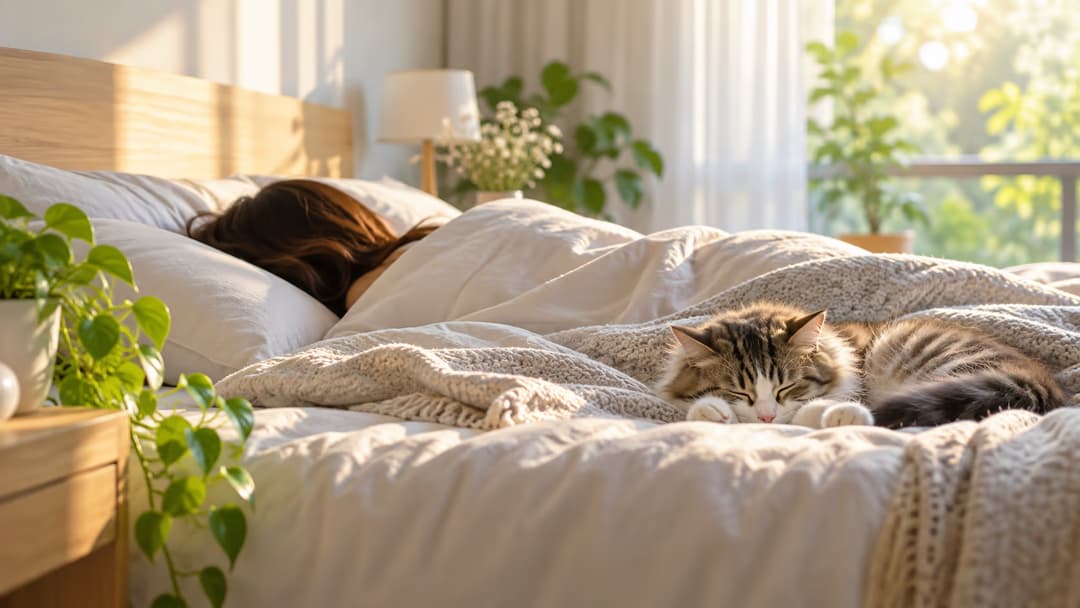 Ngủ với mèo có sao không và những lợi ích cùng rủi ro sức khỏe