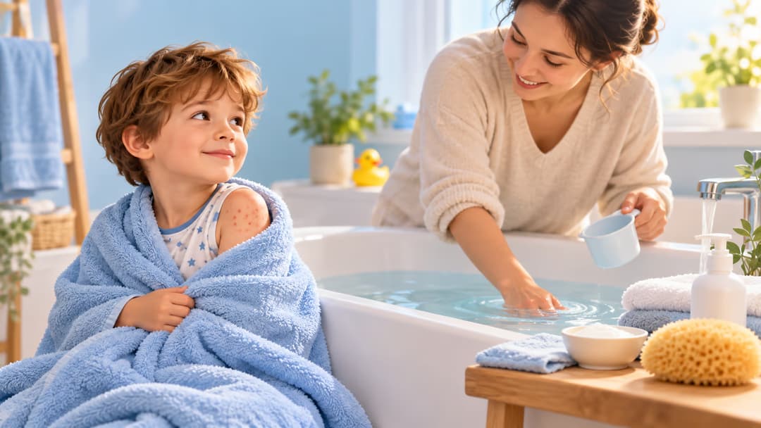 Bị thủy đậu có được tắm không và cách tắm đúng tại nhà