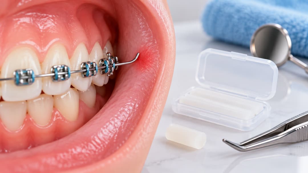 Cách khắc phục dây cung niềng răng đâm vào má