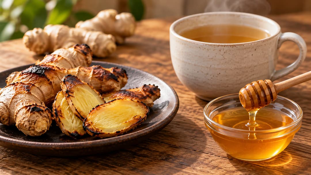 Gừng nướng mật ong có tác dụng gì và cách làm tại nhà