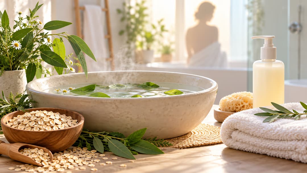 Một số loại lá cây tắm hỗ trợ giảm ghẻ ngứa và lưu ý chăm sóc