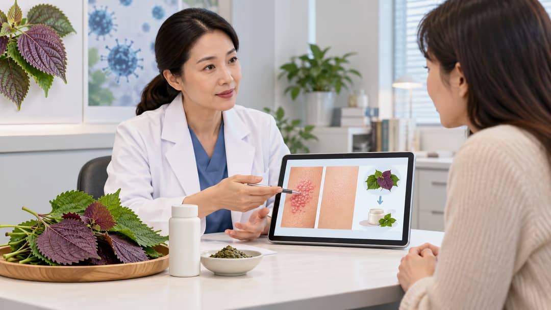 Chữa sùi mào gà bằng lá tía tô có hiệu quả không?