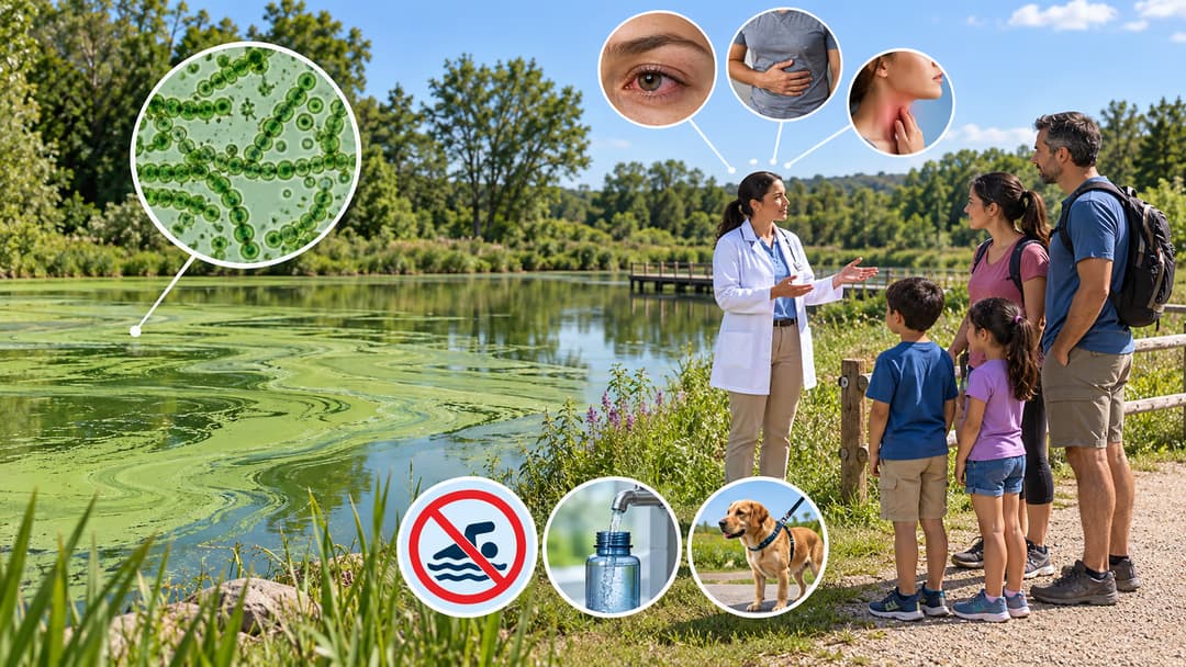 Nhiễm độc vi khuẩn lam: Con đường tiếp xúc, biểu hiện và cách phòng ngừa
