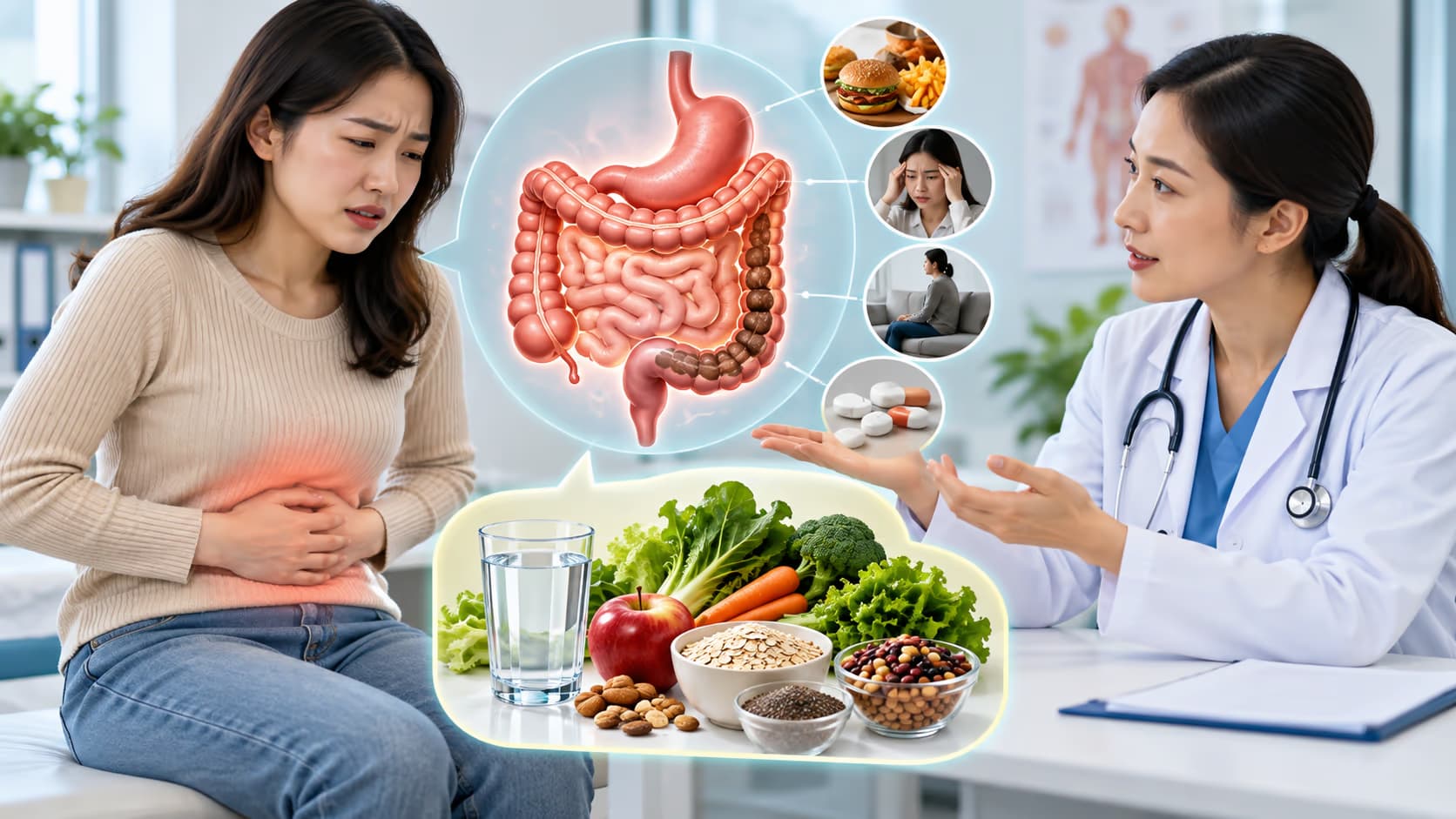 Chướng bụng không đi vệ sinh được: Nguyên nhân thường gặp và cách cải thiện