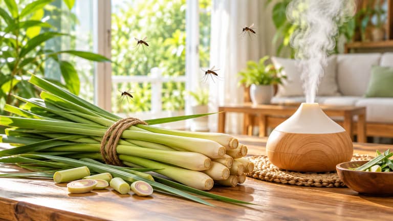 Cách đuổi muỗi bằng sả vừa hiệu quả vừa giúp không gian thơm mát
