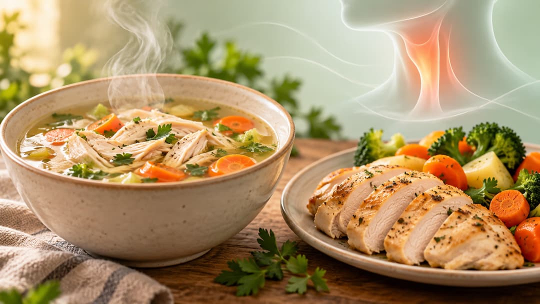 Người bị ho có nên ăn thịt gà không