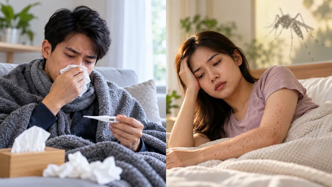 Cách phân biệt sốt siêu vi và sốt xuất huyết để xử trí