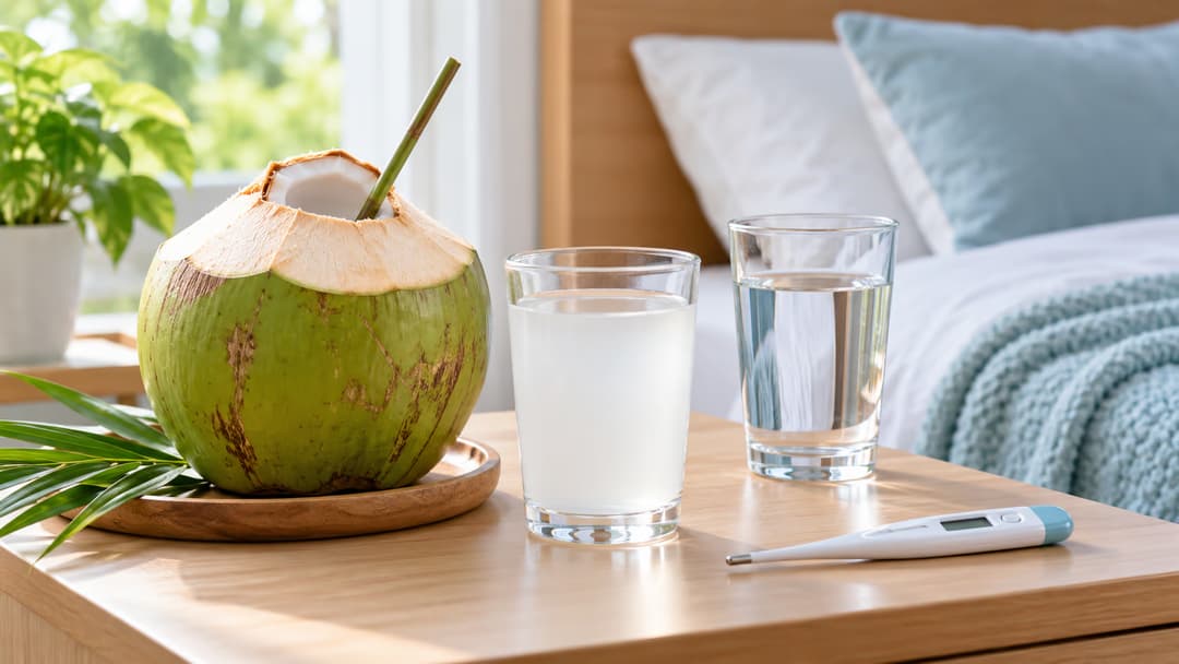 Bị sốt xuất huyết uống nước dừa được không và những lưu ý cần biết