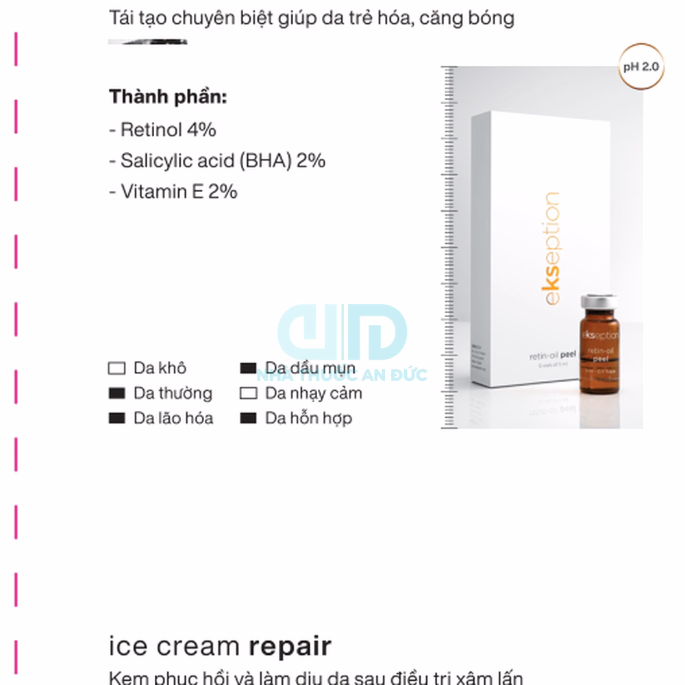 Peel da Ekseption Retin-Oil Peel – Hình 1