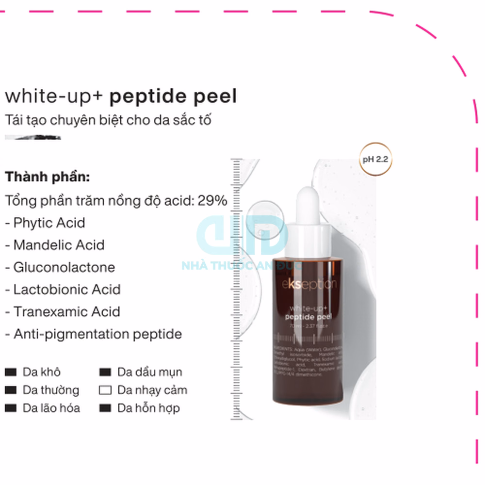 Peel da Ekseption White-Up + Peptide Peel – Hình 1