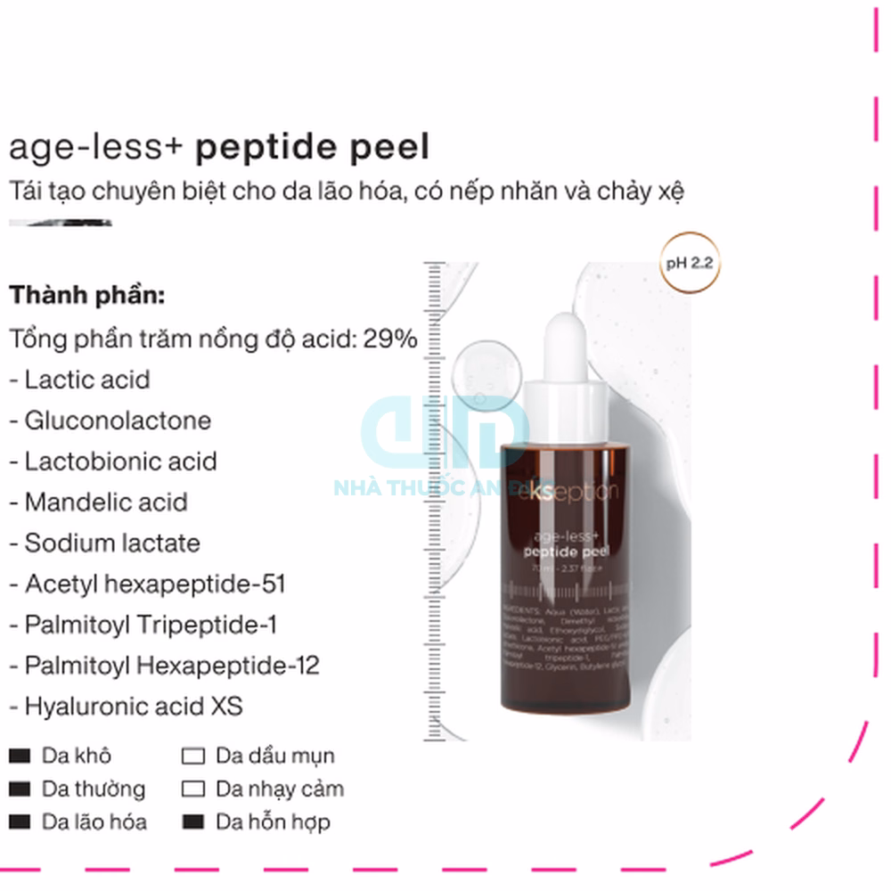 Peel da Ekseption Age-Less+ Peptide Peel – Hình 1