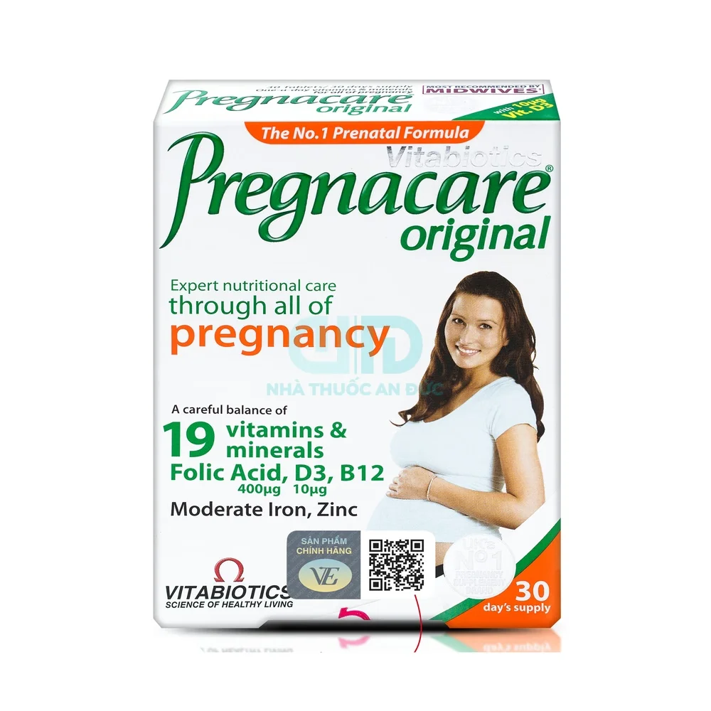Vitamin bầu Vitabiotics Pregnacare Original – Hình 1