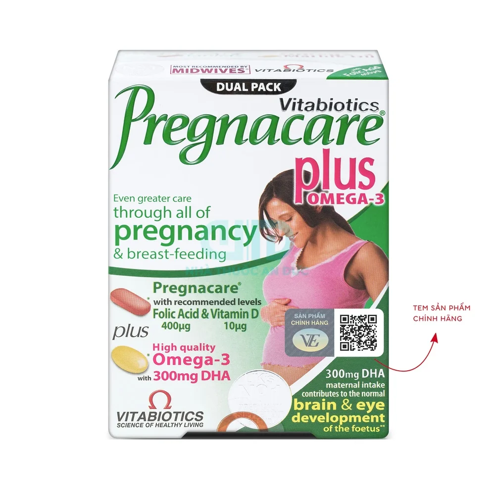 Vitamin bầu kèm DHA Vitabiotics Pregnacare Plus – Hình 1