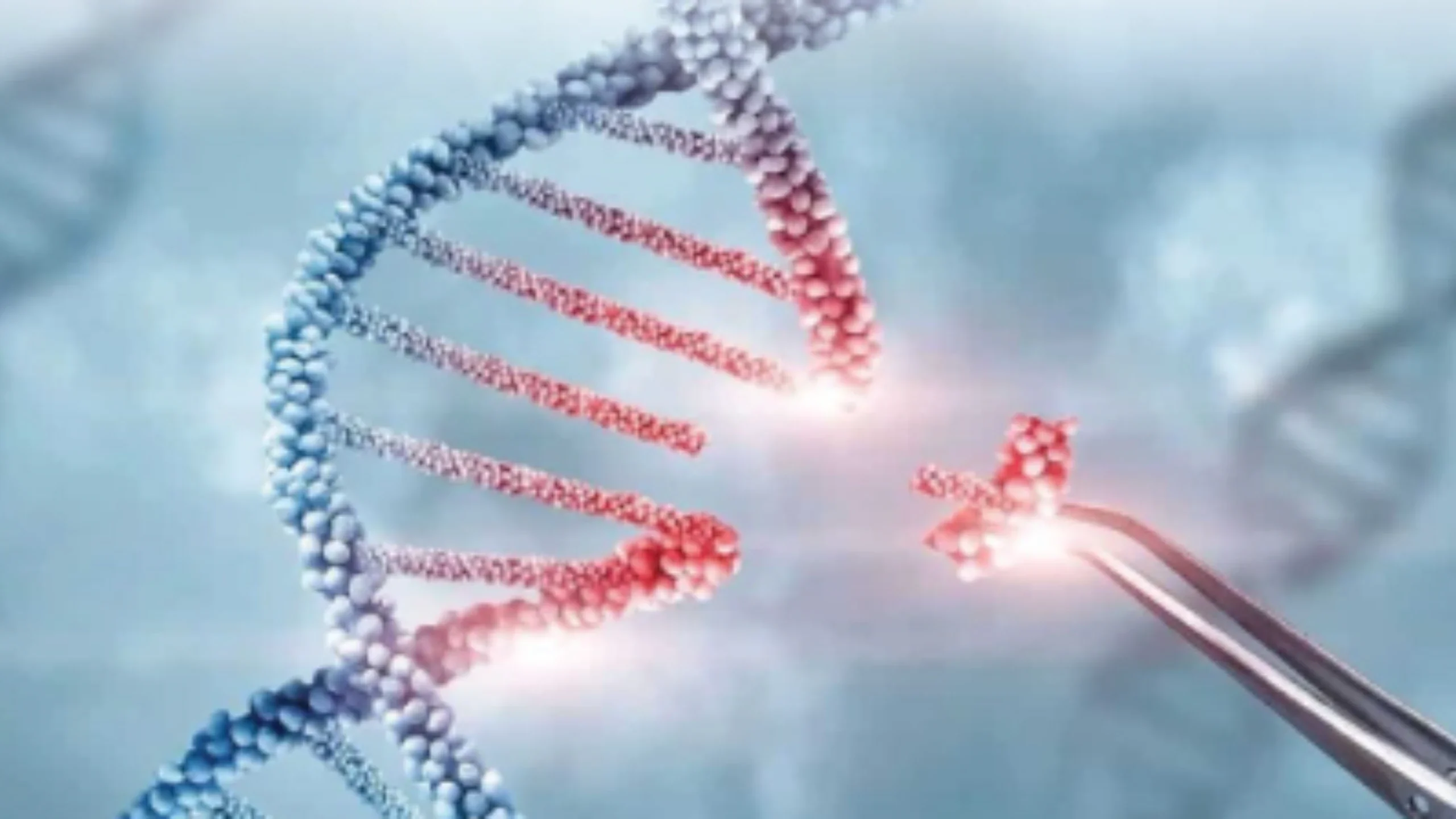 Hình ảnh mô phỏng cấu trúc DNA bị lỗi, minh họa nguyên nhân di truyền của hội chứng