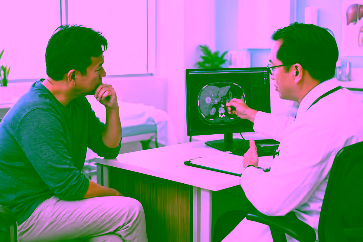 Bác sĩ gan mật giải thích phim CT gan cho bệnh nhân